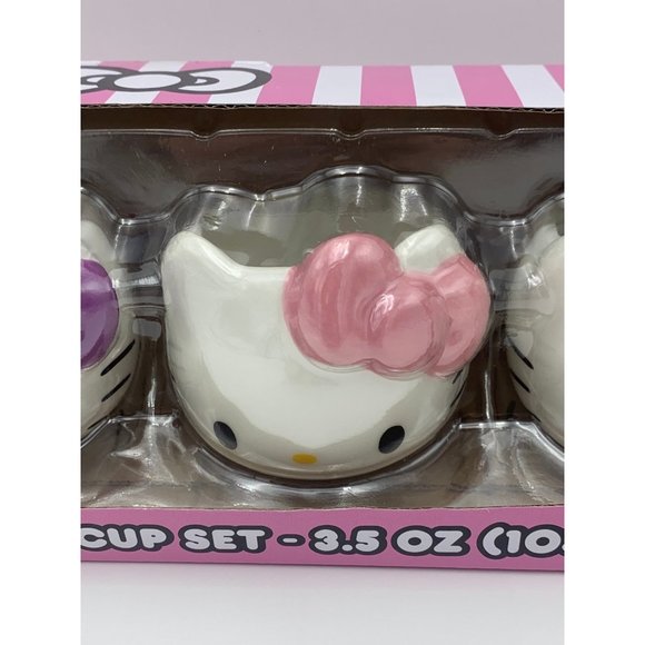 Hello Kitty Ceramic Sculpted Mini Cup Set - Picture 4 of 8